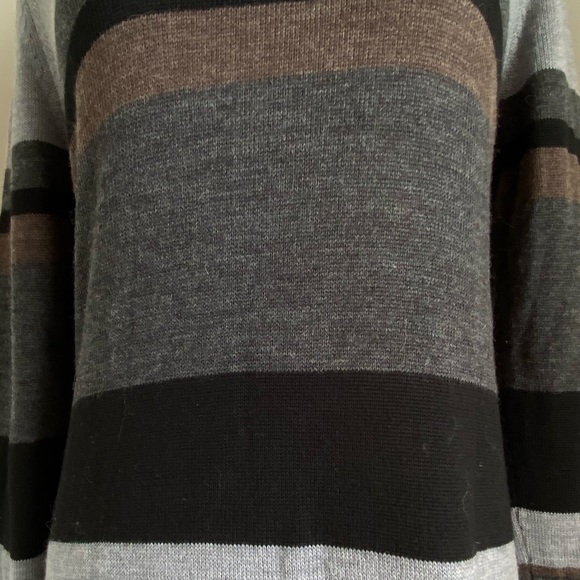 LOFT Turtleneck Striped Sweater Dress - Picture 11 of 16